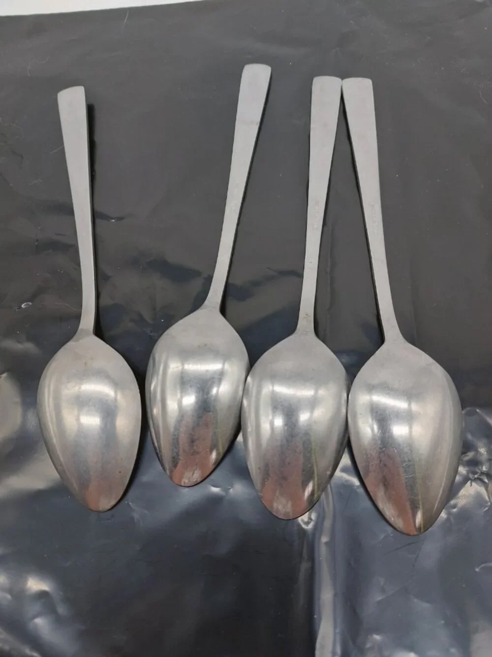 Imperial Intl IIC Stainless Dinner Spoons Lot Of 4 Piece Flatware Korea Floral